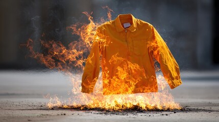 Fire-resistant apparel helps prevent injuries by shielding workers from fire hazards.
