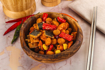 Japanese snack - Chili mame arare cracker