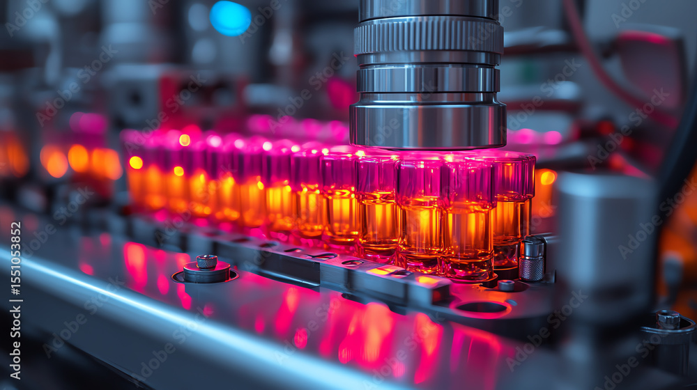 Poster Close-up of colorful electronic components on a circuit board showcasing modern technology in action.