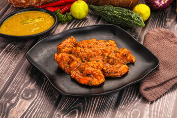 Indian cuisine - Prawns malabar masala