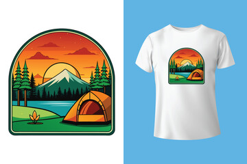 Camping T Shirt design Camping t shirt design free Adventure t shirt design free Template	