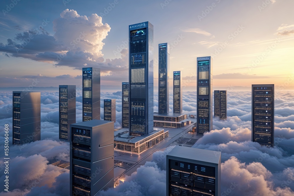 Poster revolutionary cloud architecture for next generation cyber skyline and data center solutions