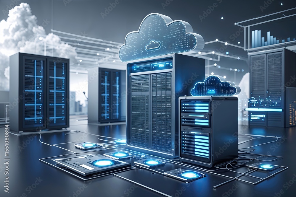 Poster comprehensive guide to cloud services and virtual storage with integrated data systems