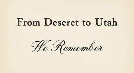 "Pioneer Day &ndash; July 24" ornate lettering, Pioneer Day Utah greeting card