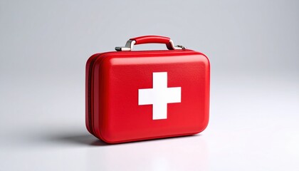 Mini travel first-aid kit with basic contents (bandage, plaster) 