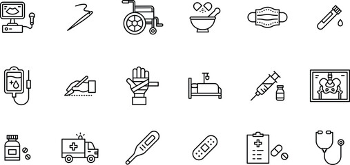 Medical Icons and Healthcare Symbols