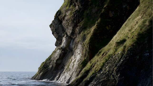 Explore Dramatic Coastal Landscapes Featuring Windswept Cliff Faces with Loose Skittering Stones Shaped by Ocean Winds