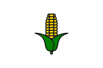 corn icon vector flat design