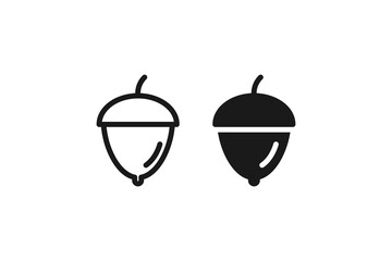 walnut icon line and flat