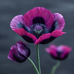 Close-up of vibrant poppy flower