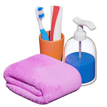 Toiletries 3D Icon