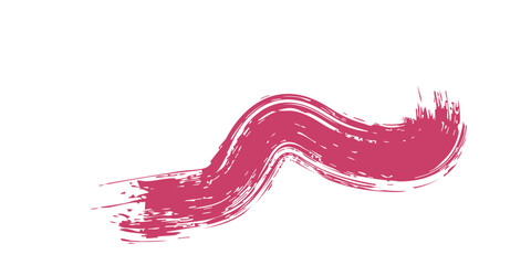 Abstract grunge brush stroke design in a modern maroon color against a clean white background perfect for various design applications
