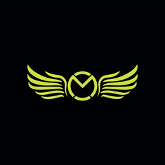 letter m text logo design vector