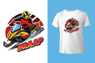 Ski winter sport vintage typography t shirt design with glasses and skier silhouette	