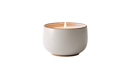 A ergonomic scented soy candle, white background --ar 16:9