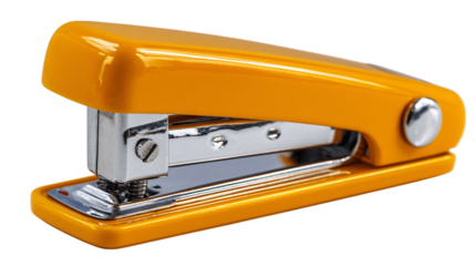 A stylish classic stapler, white background --ar 16:9