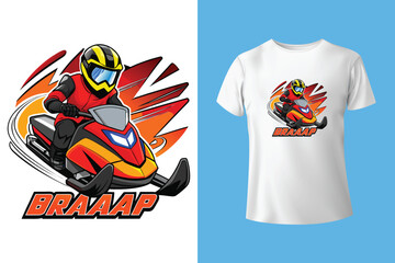 Ski winter sport vintage typography t shirt design with glasses and skier silhouette	