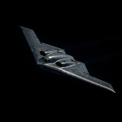a bomber military aircraft a flight seen from above