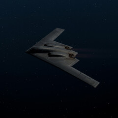 a bomber military aircraft a flight seen from above