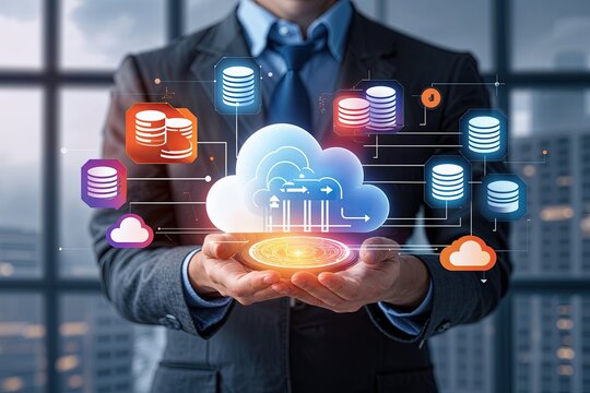 Innovative Cloud Strategies for Database Migration and Transfer with Eye-Catching Icon