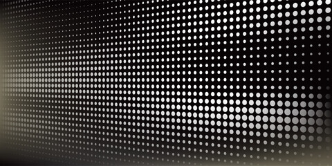 Abstract grunge grid polka dot halftone background pattern. Spotted black and white line illustration.vector eps10