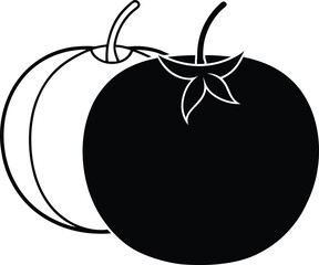 vector illustration of an apple isolated