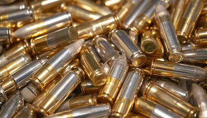 Naklejka premium Close up of a large jumbled pile of silver