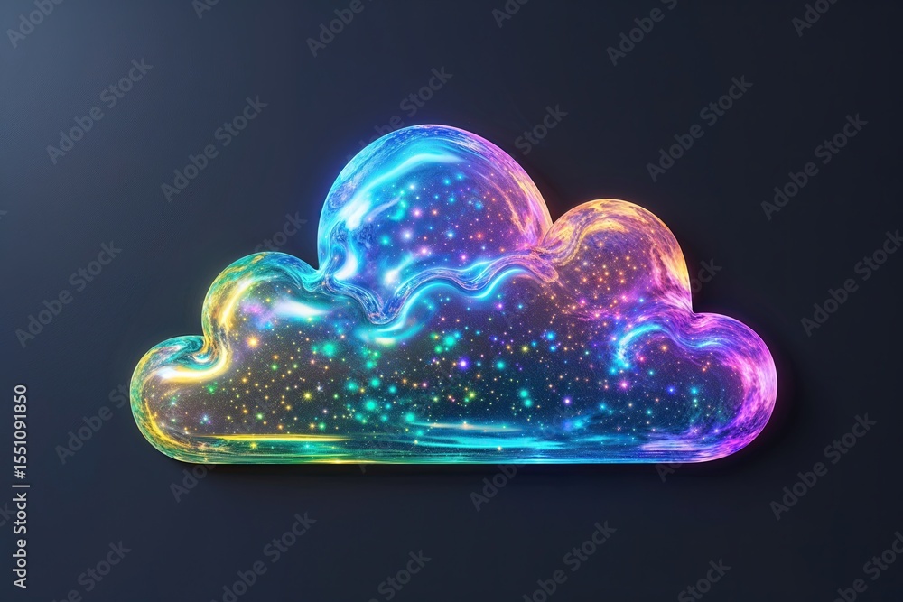 Poster dynamic holographic cloud design for advanced data management and cloud solutions on modern dark bac