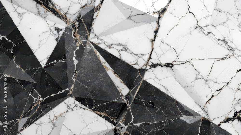 Poster abstract geometric stone design: an intricate and modern composition showcasing a sophisticated arra