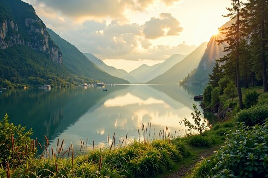 Finding Peace: Inspirational Quote Blends Beautifully with Nature's Serenity