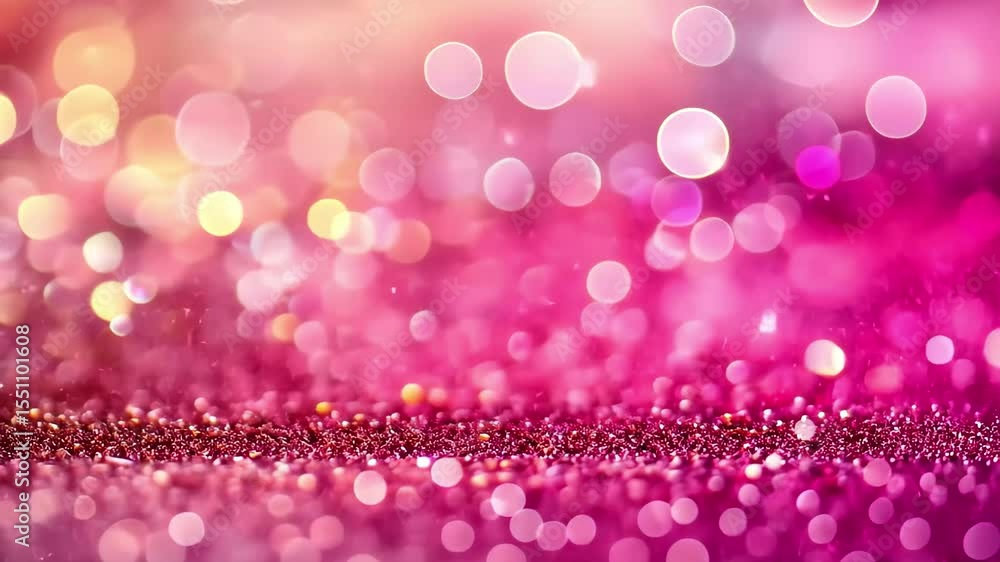Poster abstract motion creates a shimmering pink background with defocused bokeh effects, abstract motion d