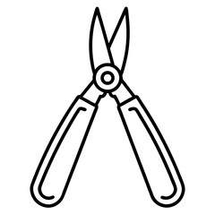 Snips Outline Vector Art