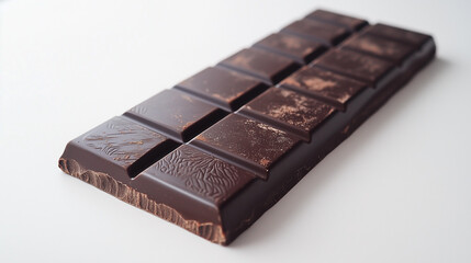 Premium handmade chocolate bar packaging wrapped in textured embossed foil, artisanal touch, white background