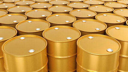Oil trade international. Golden oil barrel metal drum industrial container petroleum storage energy resource export import international ,global shipping, energy, crude oil market, energy economy