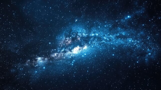 Mesmerizing starry night sky featuring photorealistic details of distant stars and constellations