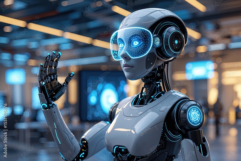 Poster innovative deep learning holograms transforming robotic systems for enhanced automation and virtual 