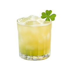 Clover Club drink isolated on white or transparent background