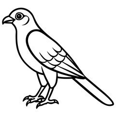 Sparrowhawk White Ink Design