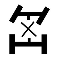 wheel drive lock warning light car indicator of 4wd lock mode is activated silhouette.eps