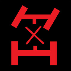 wheel drive lock warning light car indicator of 4wd lock mode is activated.eps