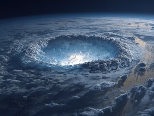 Asteroid Impact-Induced Tsunami Genesis: Dome-Shaped Water Wall Formation in Stormy Atmosphere, Energy Transfer Visualization for Disaster Prevention Education