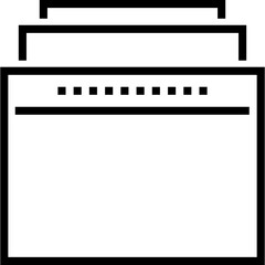 Browser Window Icon - Web Page Interface Vector Symbol