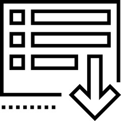 Form Download Icon - Survey Document Vector Symbol