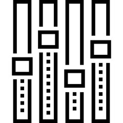 City Skyline Buildings Urban Icon Vector Illustration