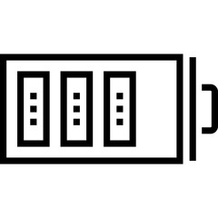 Server Rack Data Center Icon Vector Illustration