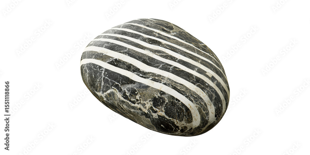 Poster striped black and stone. natural patterns and geological texture isolated on transparent background