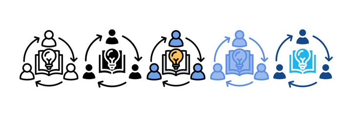 Knowledge Sharing Icon Element For Design