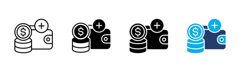 Amount icon sheet multiple style collection