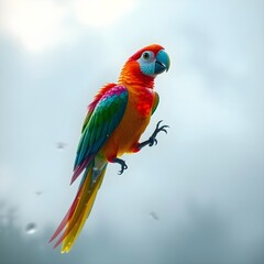 Obraz premium multi color macaw