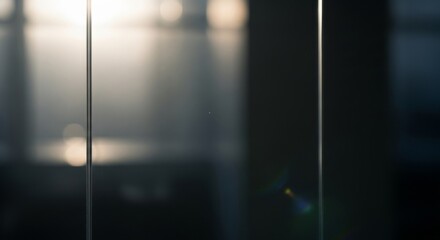 Abstract Blurred Background with Light and Vertical Lines.